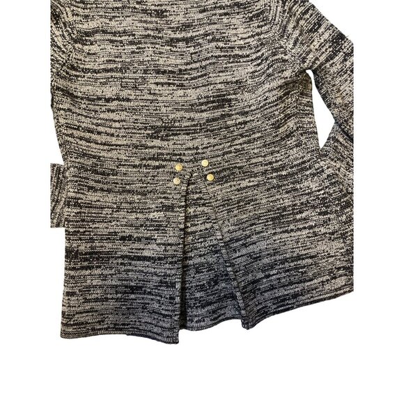 Vintage 70s Handfull Fashioned Hand Loomed Knit Acrylic Open Cardigan Sweater - Picture 7 of 9